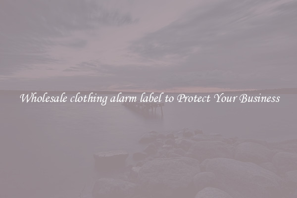 Wholesale clothing alarm label to Protect Your Business