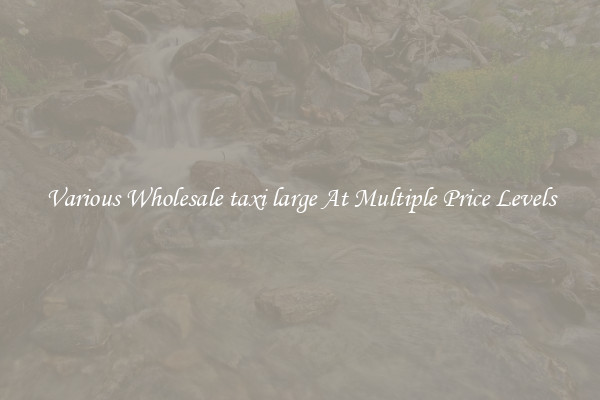 Various Wholesale taxi large At Multiple Price Levels