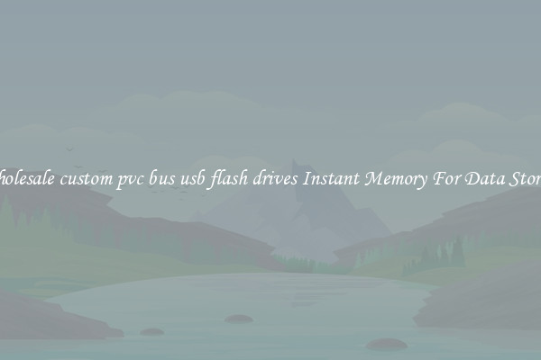 Wholesale custom pvc bus usb flash drives Instant Memory For Data Storage