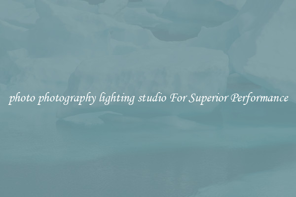 photo photography lighting studio For Superior Performance