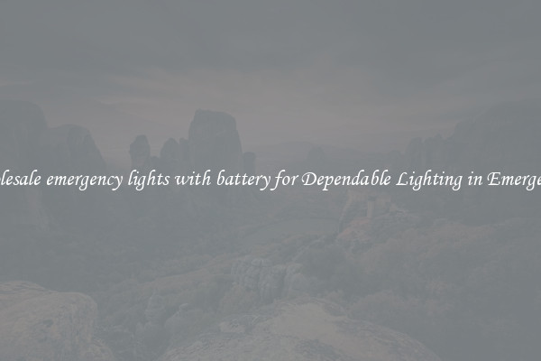 Wholesale emergency lights with battery for Dependable Lighting in Emergencies