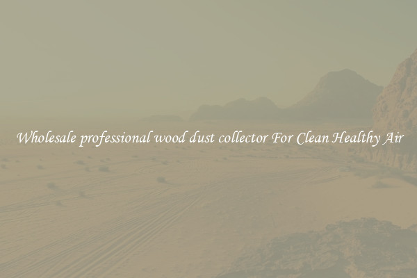 Wholesale professional wood dust collector For Clean Healthy Air