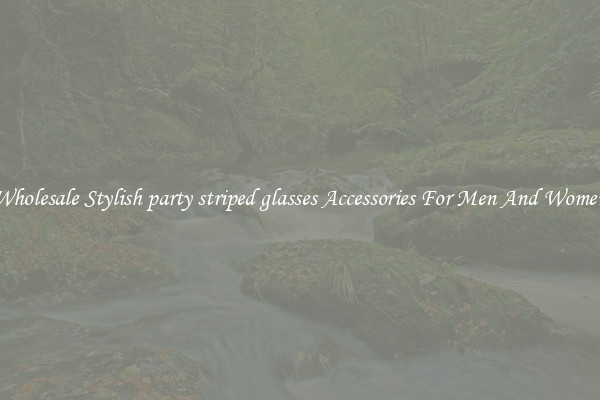 Wholesale Stylish party striped glasses Accessories For Men And Women