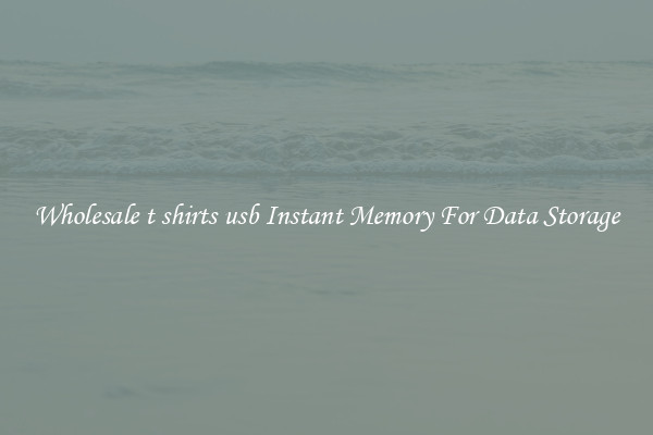 Wholesale t shirts usb Instant Memory For Data Storage