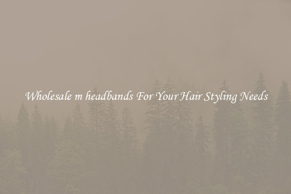 Wholesale m headbands For Your Hair Styling Needs