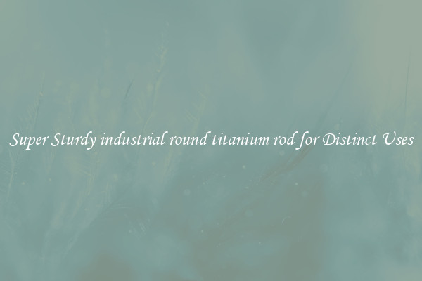 Super Sturdy industrial round titanium rod for Distinct Uses