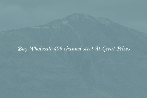 Buy Wholesale 409 channel steel At Great Prices