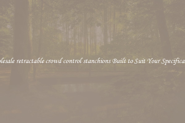 Wholesale retractable crowd control stanchions Built to Suit Your Specifications