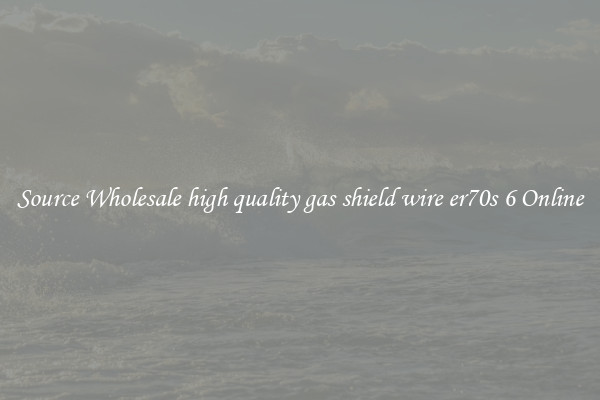Source Wholesale high quality gas shield wire er70s 6 Online