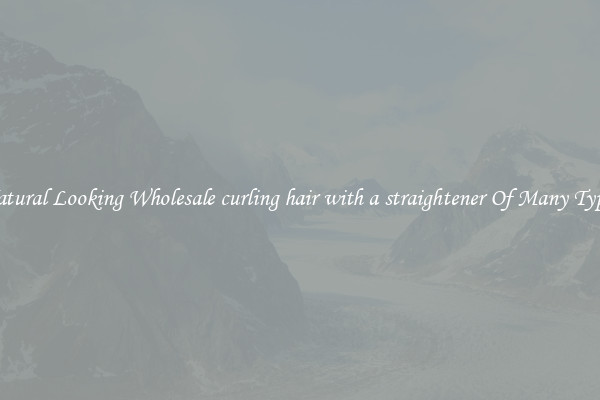 Natural Looking Wholesale curling hair with a straightener Of Many Types