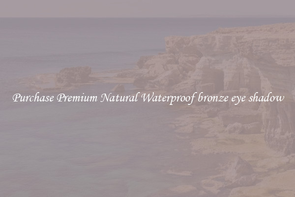 Purchase Premium Natural Waterproof bronze eye shadow