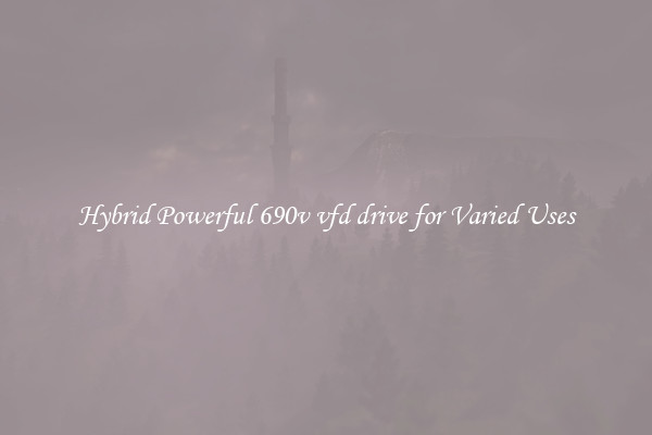 Hybrid Powerful 690v vfd drive for Varied Uses